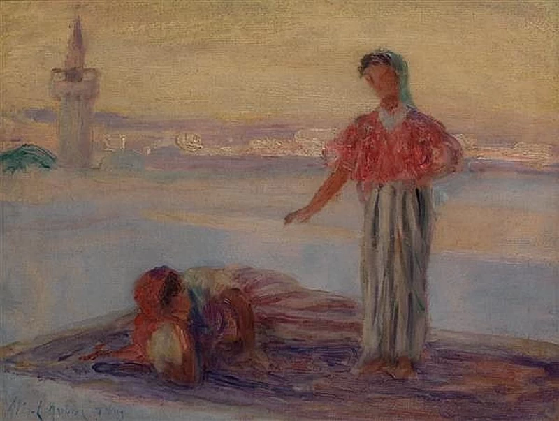 Donne su una terrazza a Tunisi